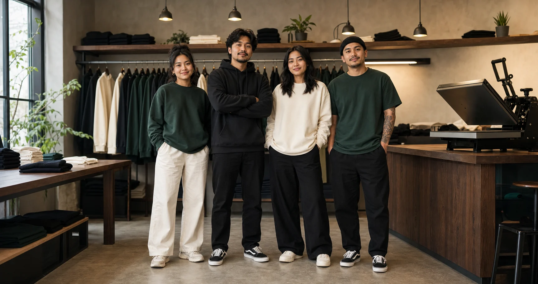 The PRE·MICO team in our apparel studio